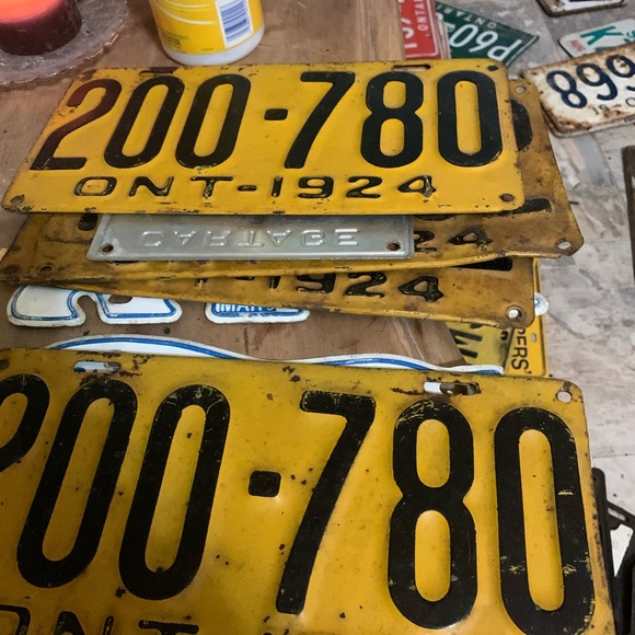 Vintage license plates Ontario 1920 - Picture 4 of 16